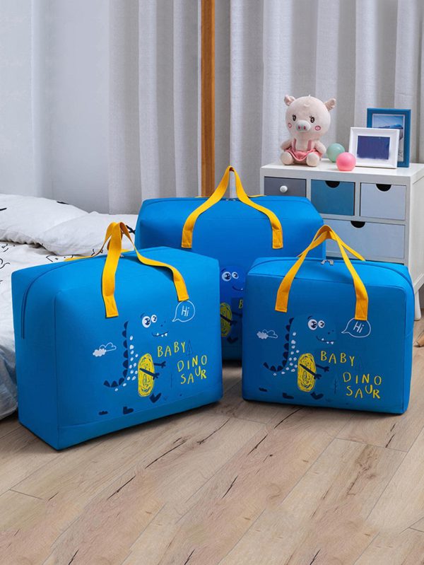 Storage Bags Cartoon Pattern Double Zipper ( Random Color )     3 PICES