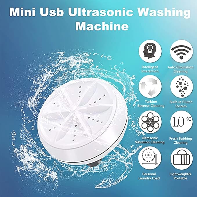 Mini washing machine portable lazy turbo washing machine school season student dormitory portable socks washing machine