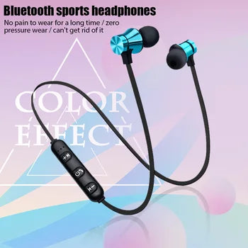 Magnetic Bluetooth Wireless Stereo In Ear Sports Handfree Earphone ORIGINAL MAGNETIC BLUETOOTH HANDSFREE WIRELESS HANDFREE