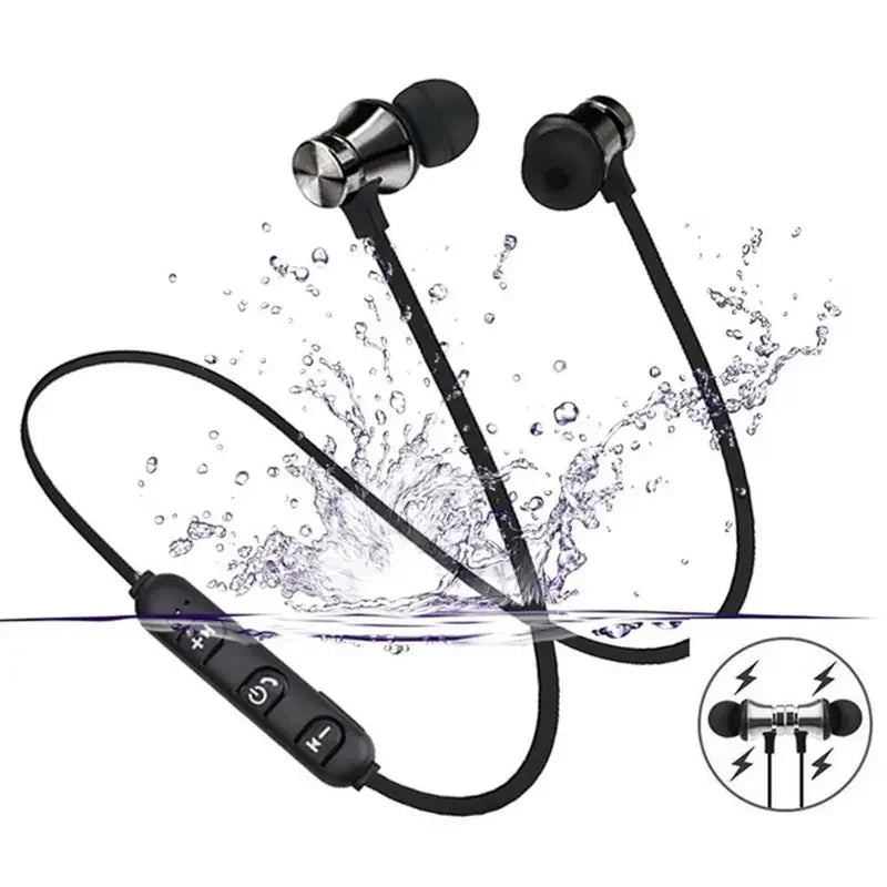 Magnetic Bluetooth Wireless Stereo In Ear Sports Handfree Earphone ORIGINAL MAGNETIC BLUETOOTH HANDSFREE WIRELESS HANDFREE