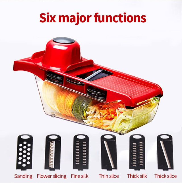 Vegetable Slicer Cutter with Box 10 in 1 Mandoline