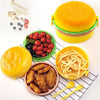 kids Lunch box tiffin box for school burger shaped meal it box large lunch box